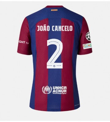 Barcelona Joao Cancelo #2 Primera Equipación 2023-24 Manga Corta